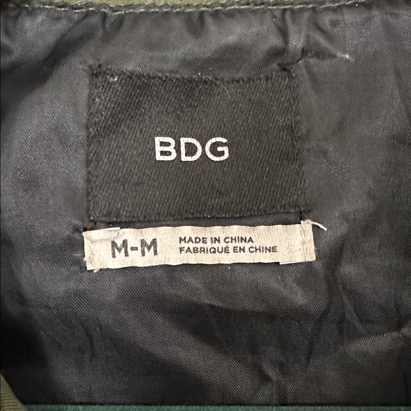 BDG Dark Green Sleeveless utility Vest - Picture 2 of 6
